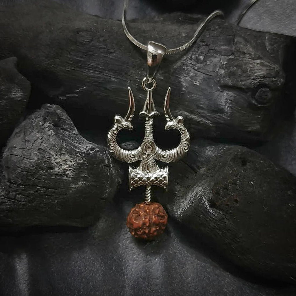 Adiyogi Trishul Rudraksha Pendant